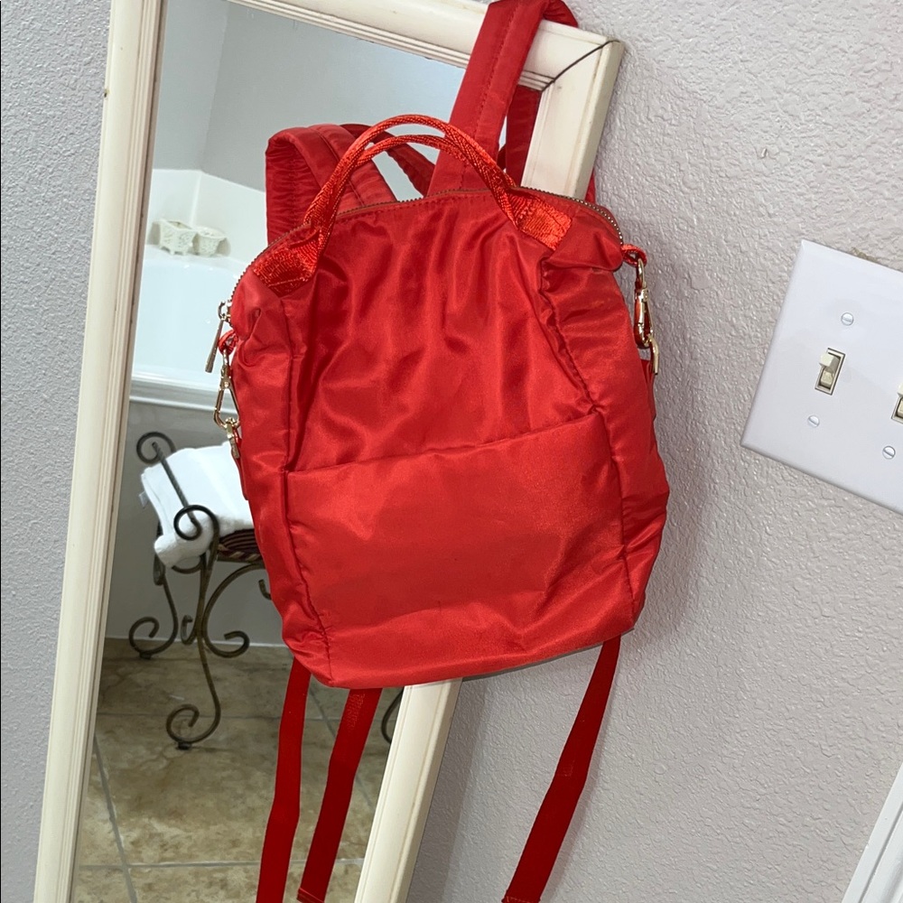 A New Day Red Nylon Backpack
